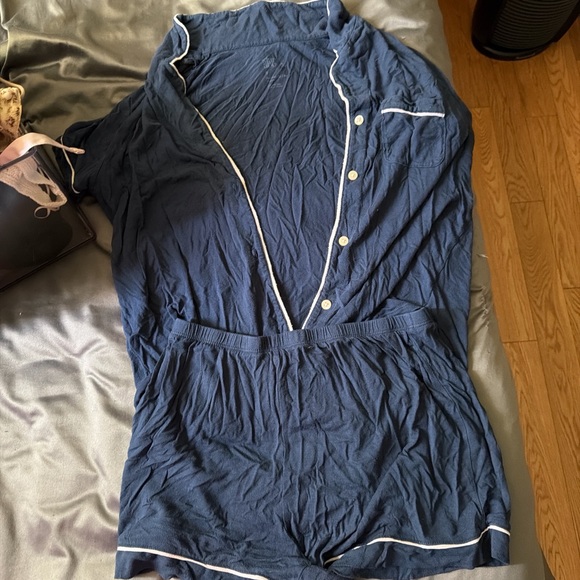 Target Women's Dark Blue Pajama Set - Picture 2 of 2